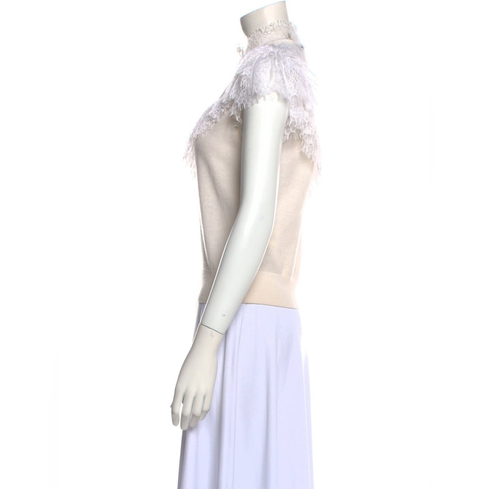 Alice + Olivia Turtleneck - Lace Trim Embellishment
Short Sleeve - Women’s XS - Picture 3 of 10